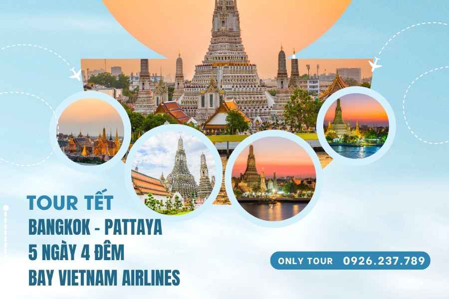 BANGKOK - PATTAYA&nbsp; 5 NGÀY 4 ĐÊM BAY VIETNAM AIRLINES